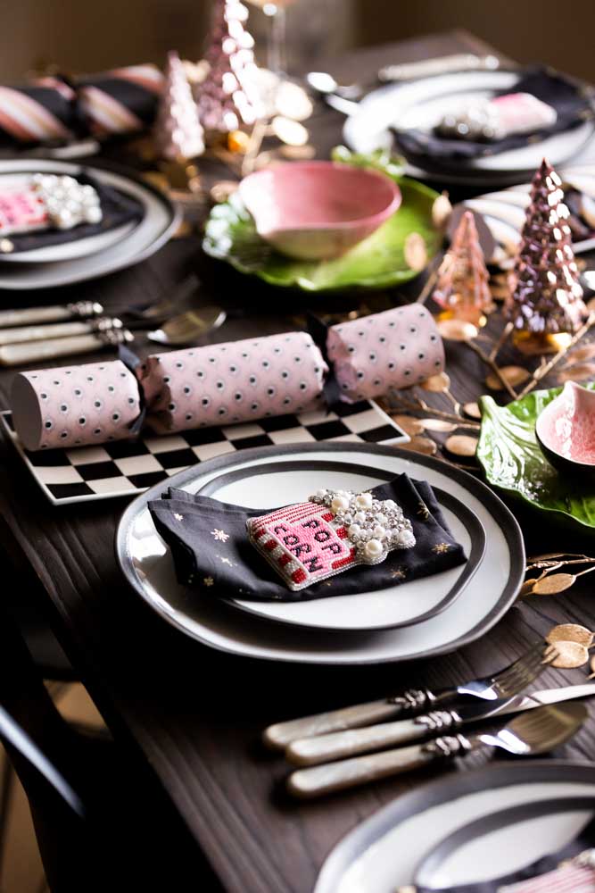 12 Piece Monochrome Handmade Dinner Set - Image 3