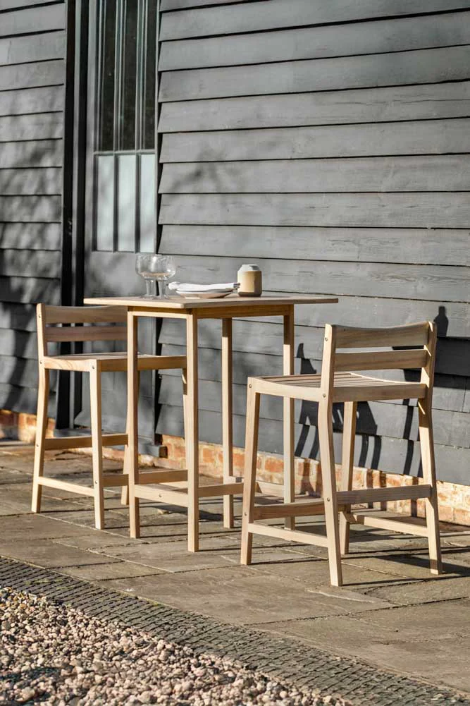 Acacia Wood Garden Bar Table Set