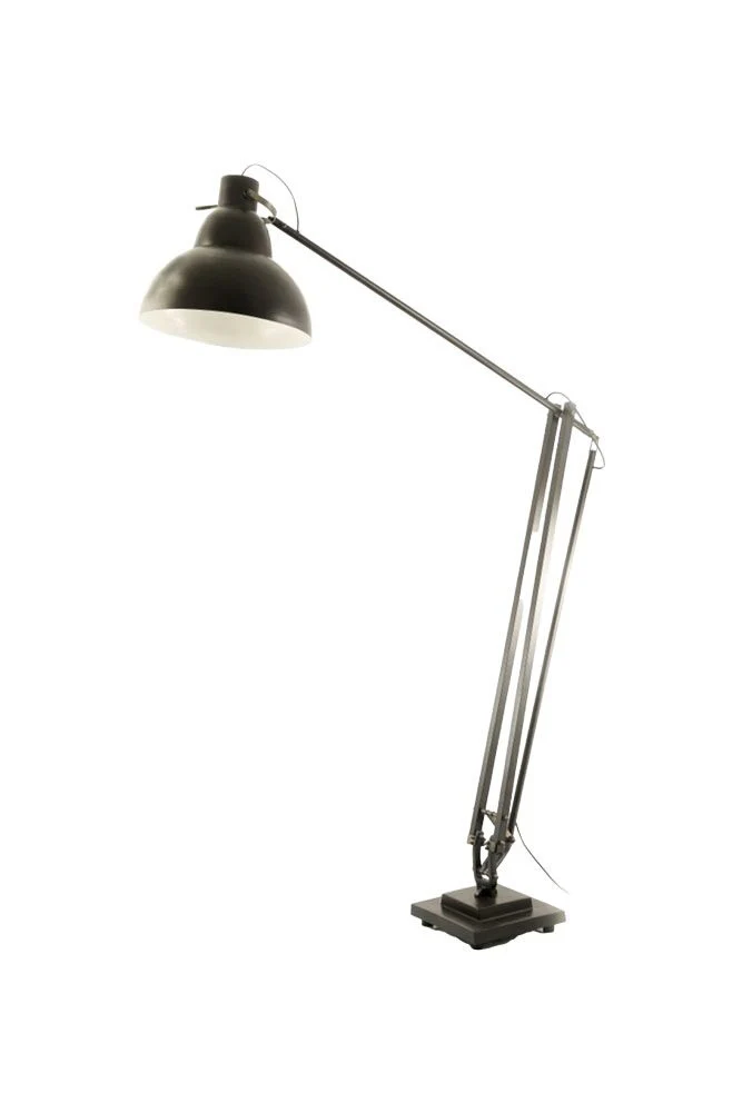 Adjustable Black Desk-Style Floor Lamp - Image 3