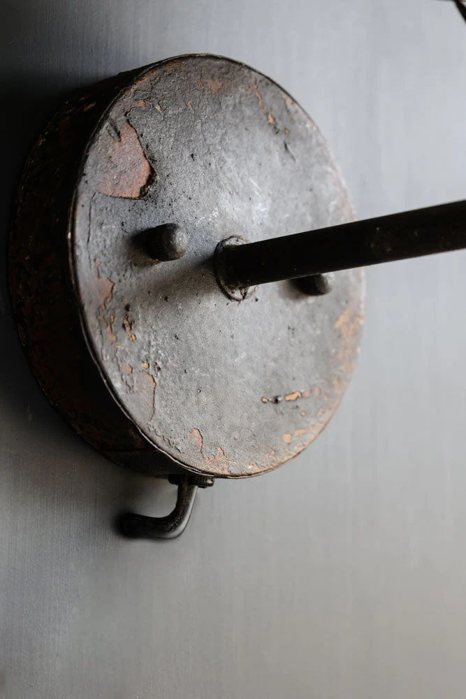 Aged Effect Black & Old Gold Torch Wall Light - Image 17
