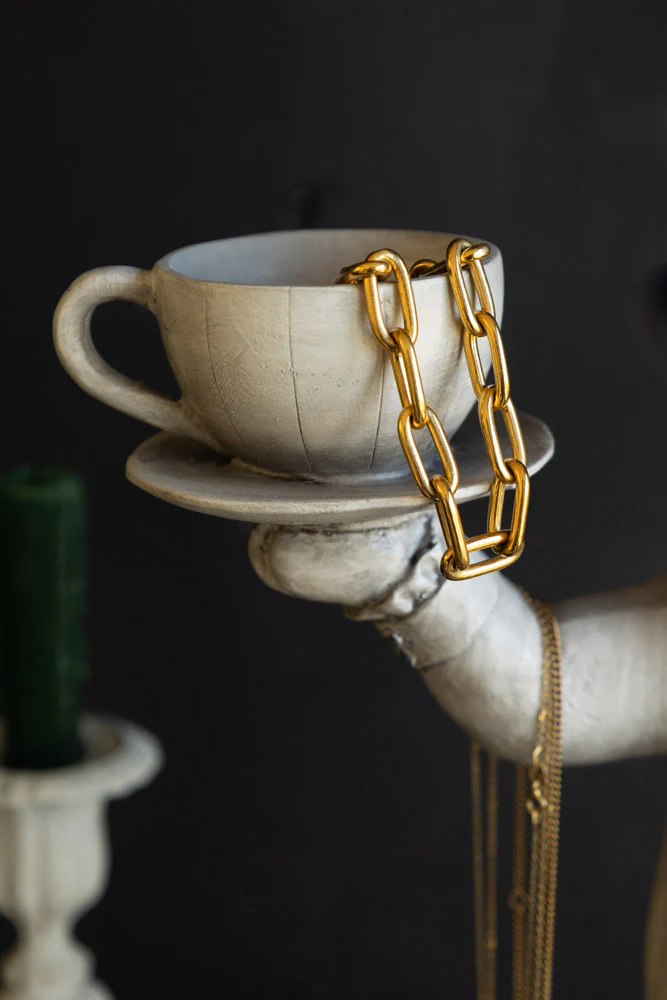 Alice In Wonderland Inspired Balancing Act White Rabbit Ornament - Image 6