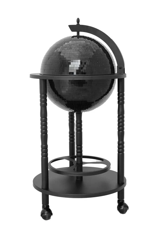 All-Black Disco Ball Drinks Trolley Cart - Image 8