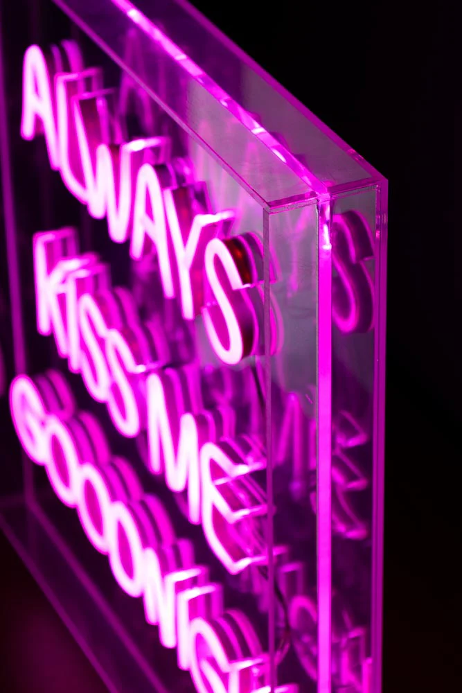 Always Kiss Me Goodnight Neon Light Box - Image 6