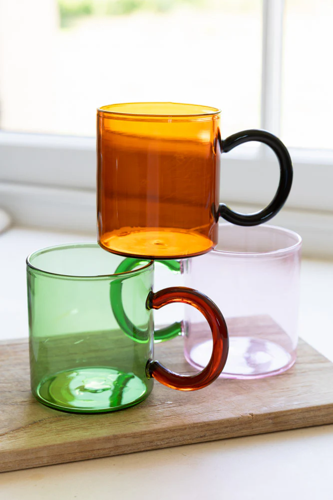 Amber & Black Glass Mug - Image 8