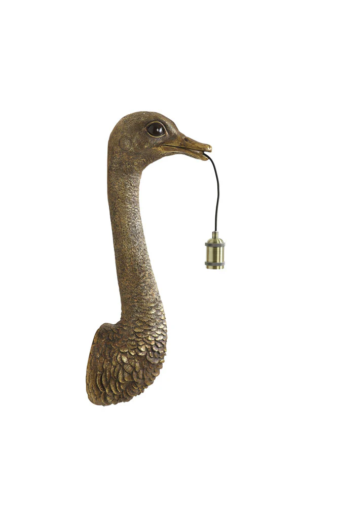 Antique Bronze Ostrich Wall Light - Image 13