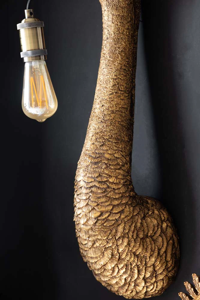 Antique Bronze Ostrich Wall Light - Image 4