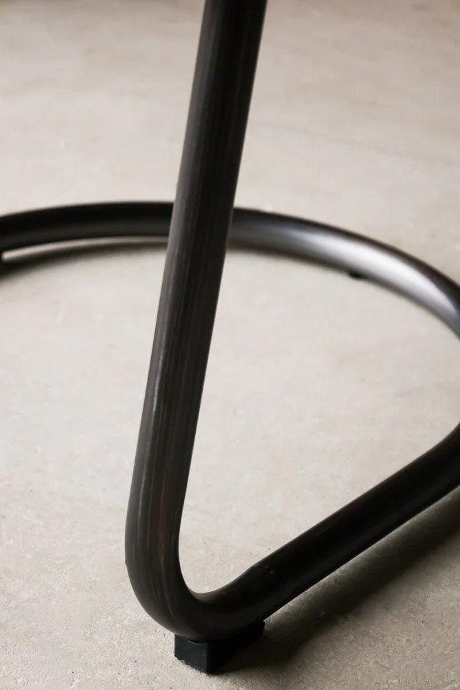 Antique Slate Leather Chair - Image 7