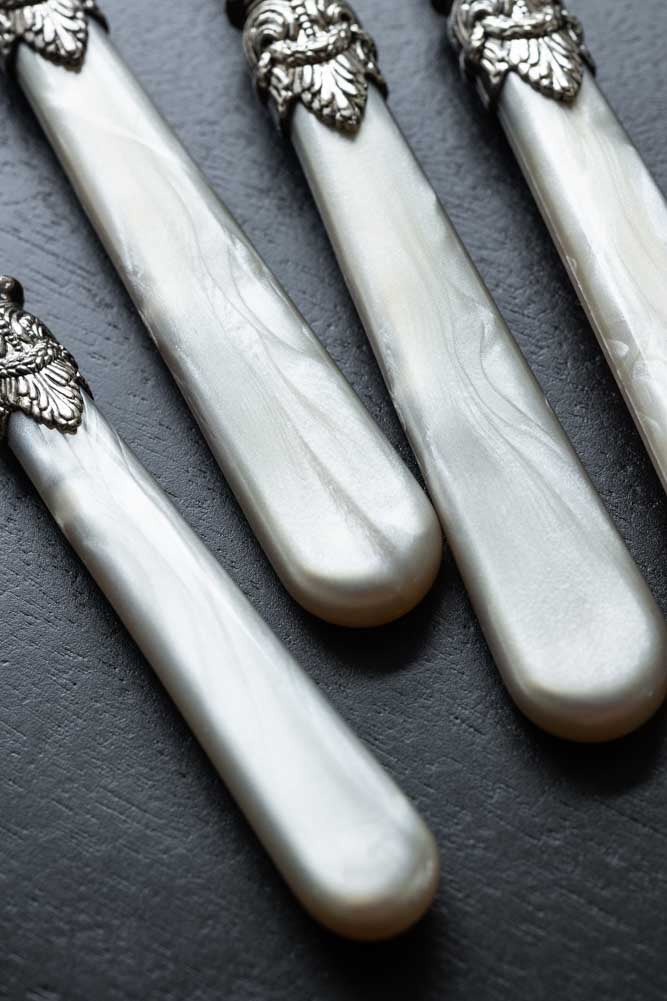 Antique Champagne Cutlery 4-Piece Set - Image 3