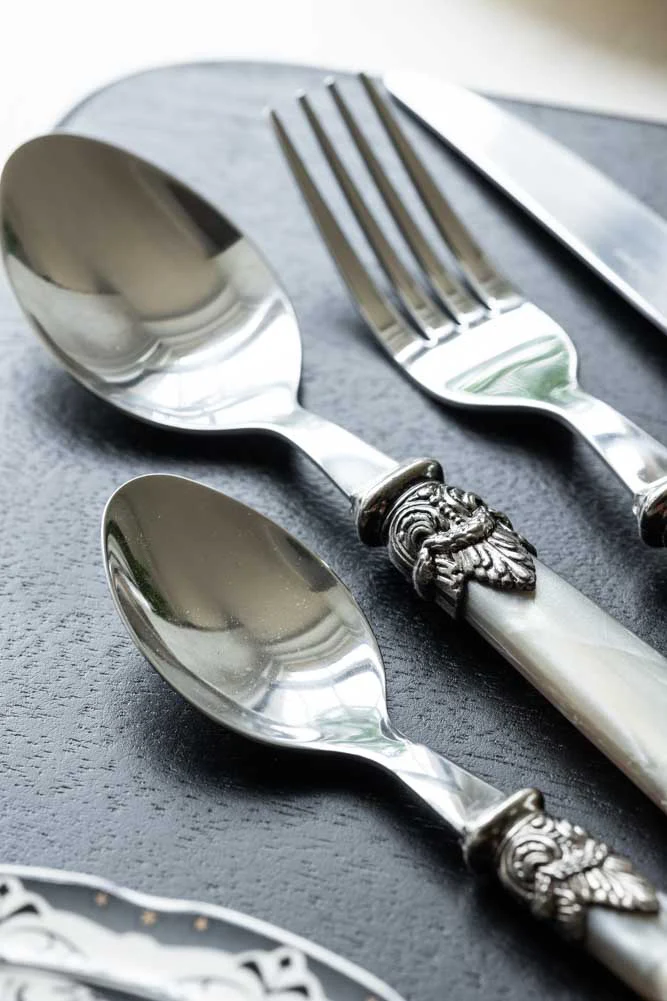 Antique Champagne Cutlery 4-Piece Set - Image 6