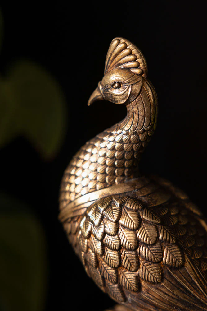 Antique-Style Gold Peacock Ornament - Image 5