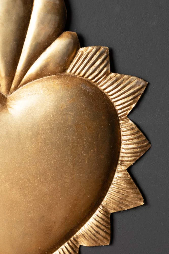 Antiqued-Style Metal Heart Hanging Decoration - Image 12