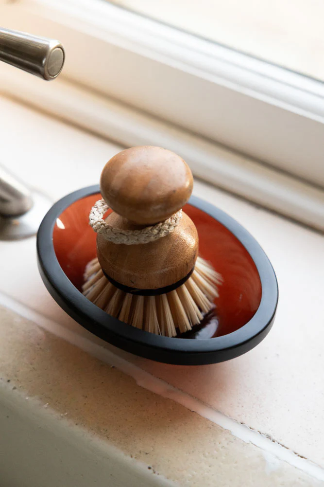 Apothecary-Style Amber Glass Soap Dish - Image 3