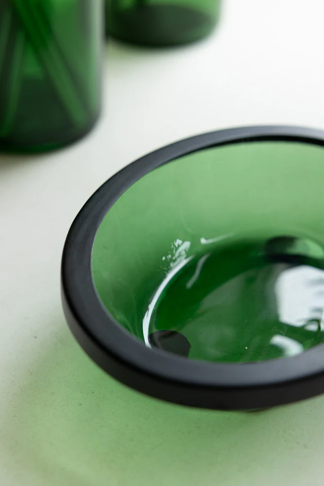 Apothecary-Style Green Glass Soap Dish - Image 5
