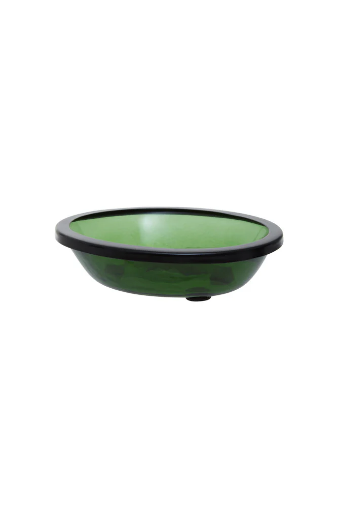 Apothecary-Style Green Glass Soap Dish - Image 8