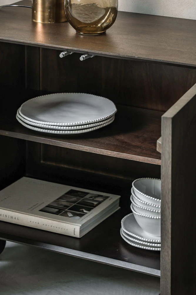 Arc Detail 4-Door Mango Wood Sideboard - Image 2