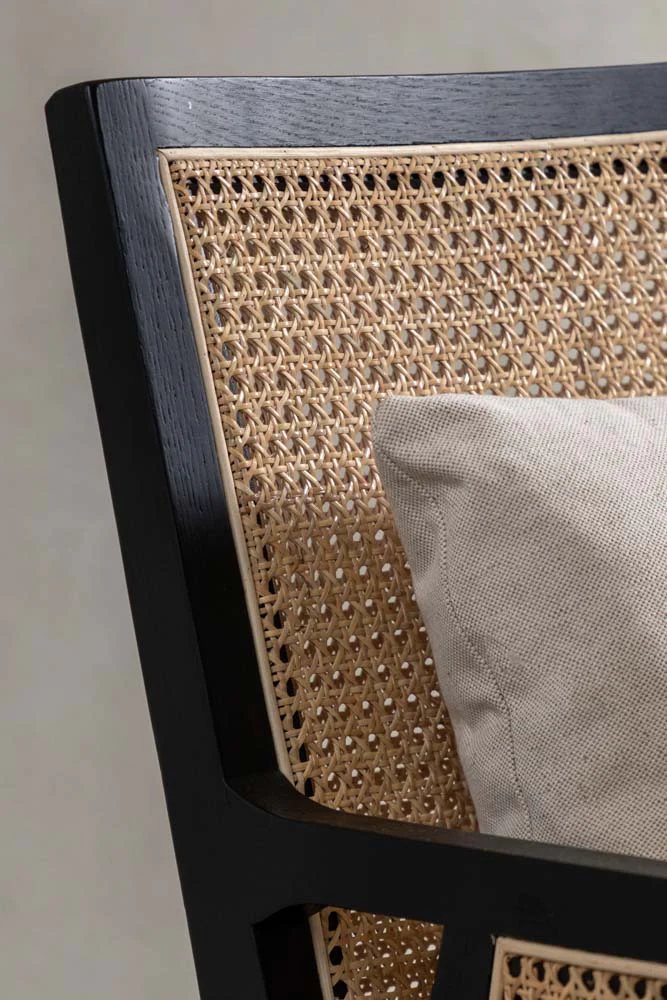 Artisan Wooden Framed Armchair Cream - Image 3