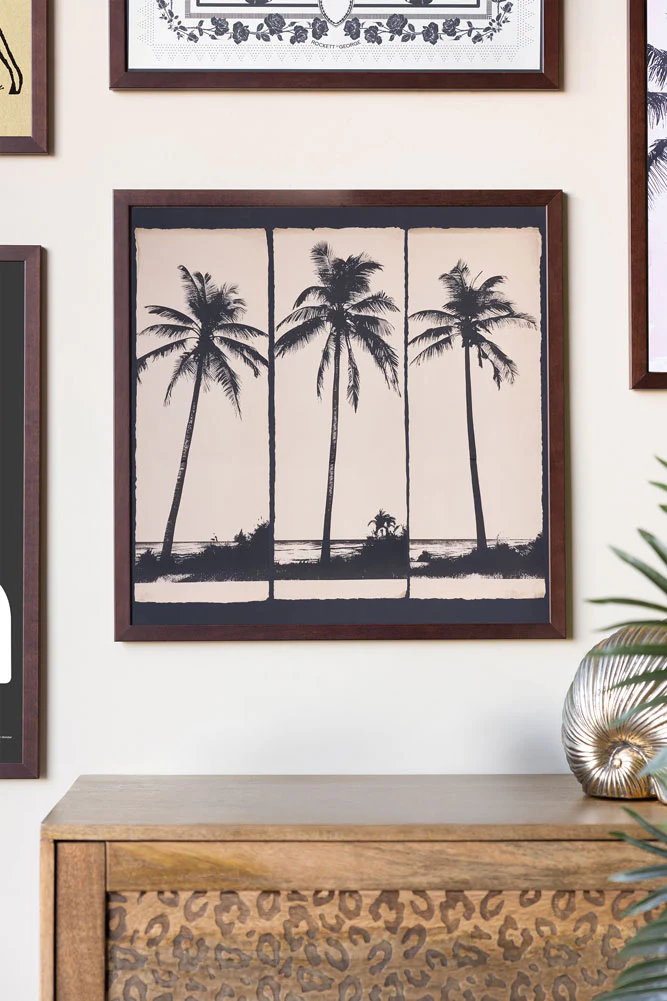 Artistic Palm Silhouettes 50cm x 50cm Art Print - Available in 4 Options