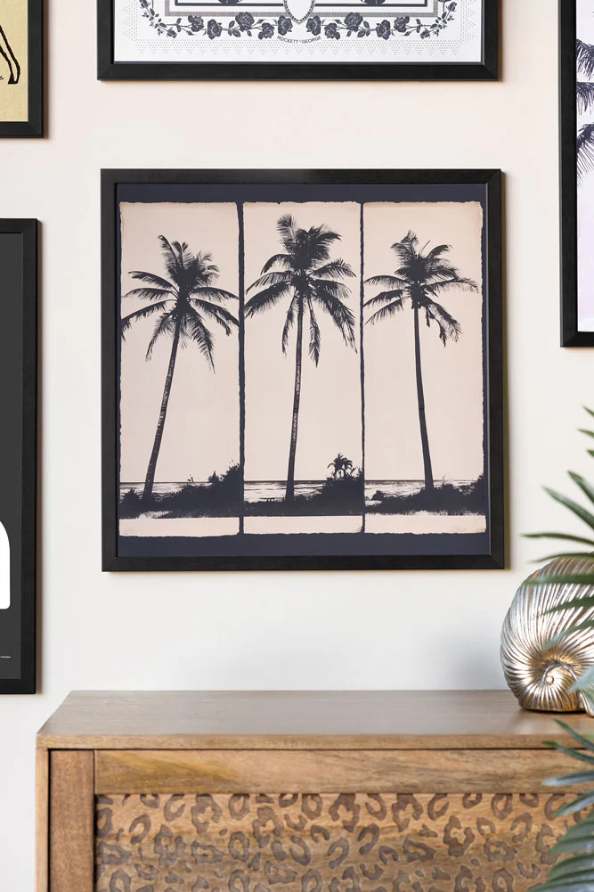 Artistic Palm Silhouettes 50cm x 50cm Art Print - Available in 4 Options - Image 4