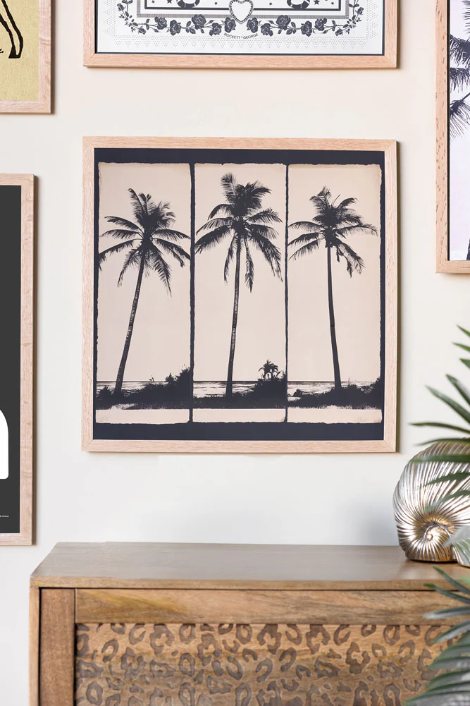 Artistic Palm Silhouettes 50cm x 50cm Art Print - Available in 4 Options - Image 5