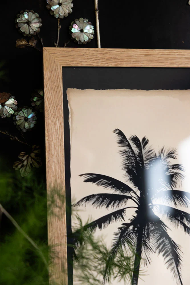 Artistic Palm Silhouettes 50cm x 50cm Art Print - Available in 4 Options - Image 6