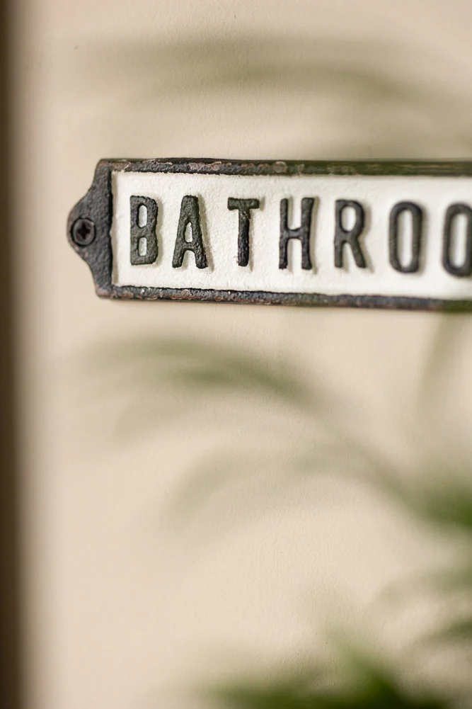 Bathroom Door Hanging Sign - Image 2