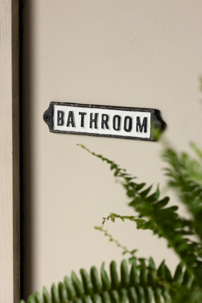 Bathroom Door Hanging Sign - Image 3