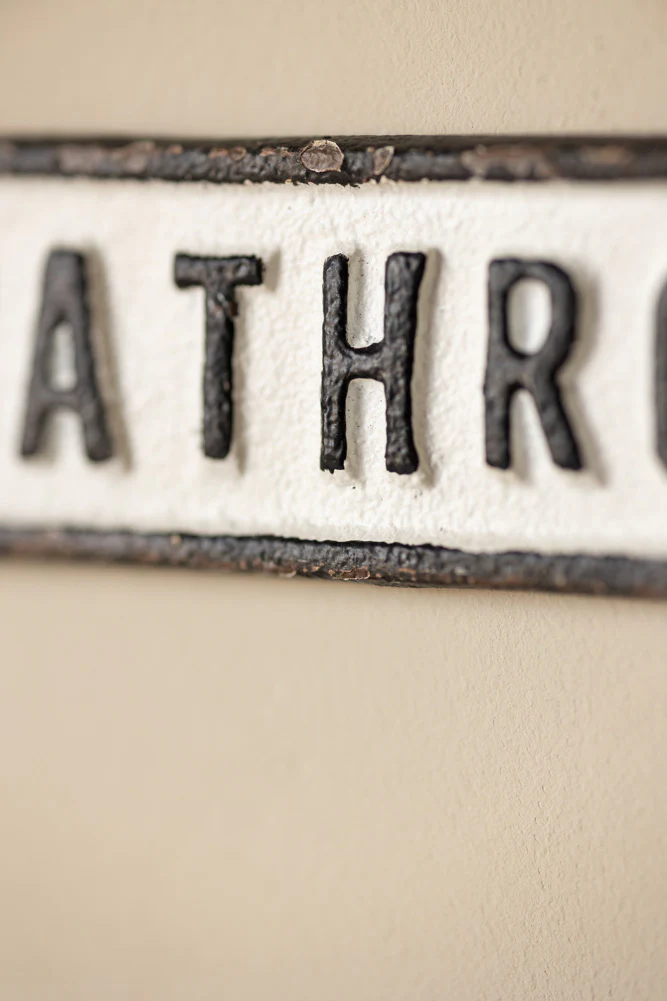 Bathroom Door Hanging Sign - Image 5