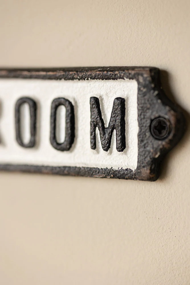 Bathroom Door Hanging Sign - Image 6