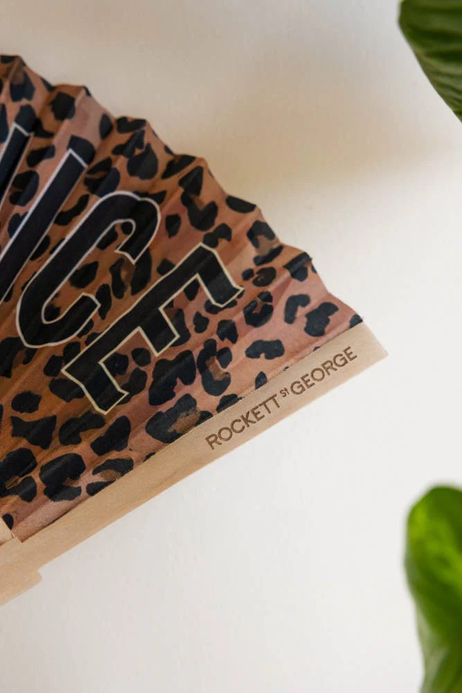 Be Fucking Nice Leopard Print Fan - Image 6