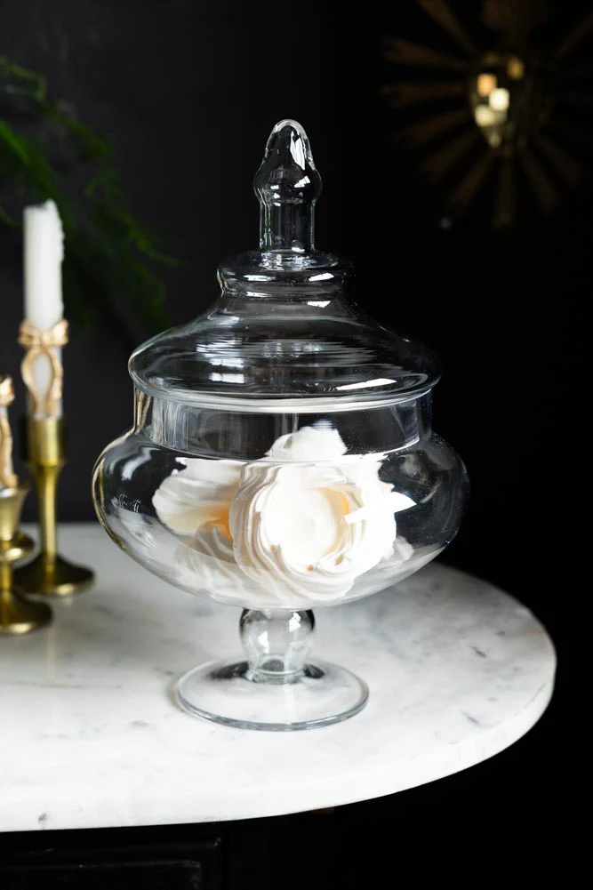 Beautiful Apothecary-Style Glass Jar With Lid