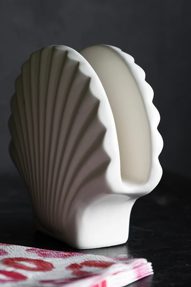 Beautiful Clam Shell Napkin Holder - Image 6