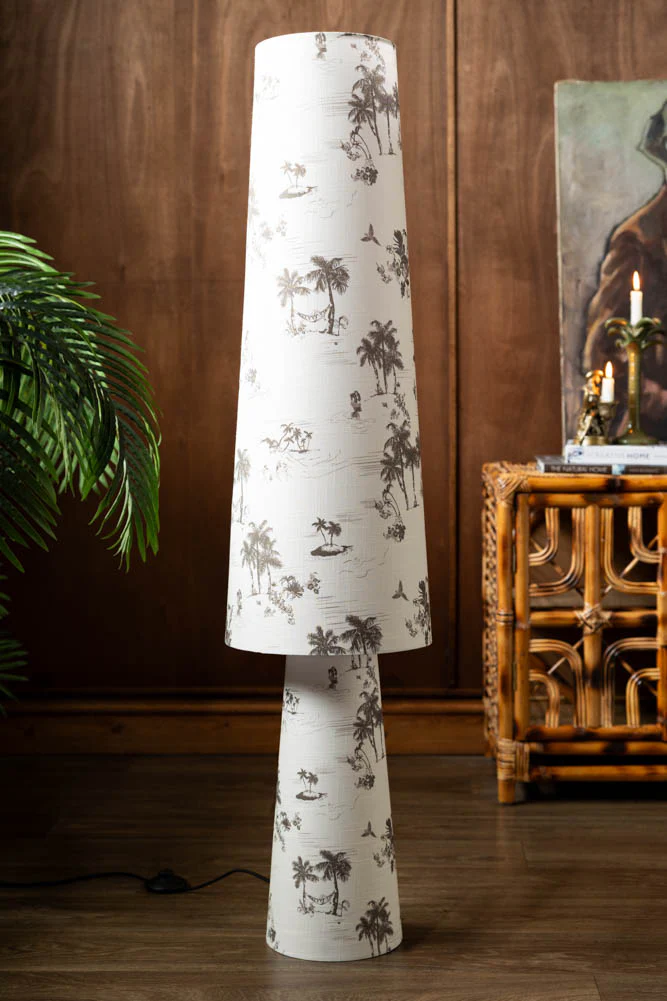 Beautiful Desert Island Tapered Floor Lamp - Image 2