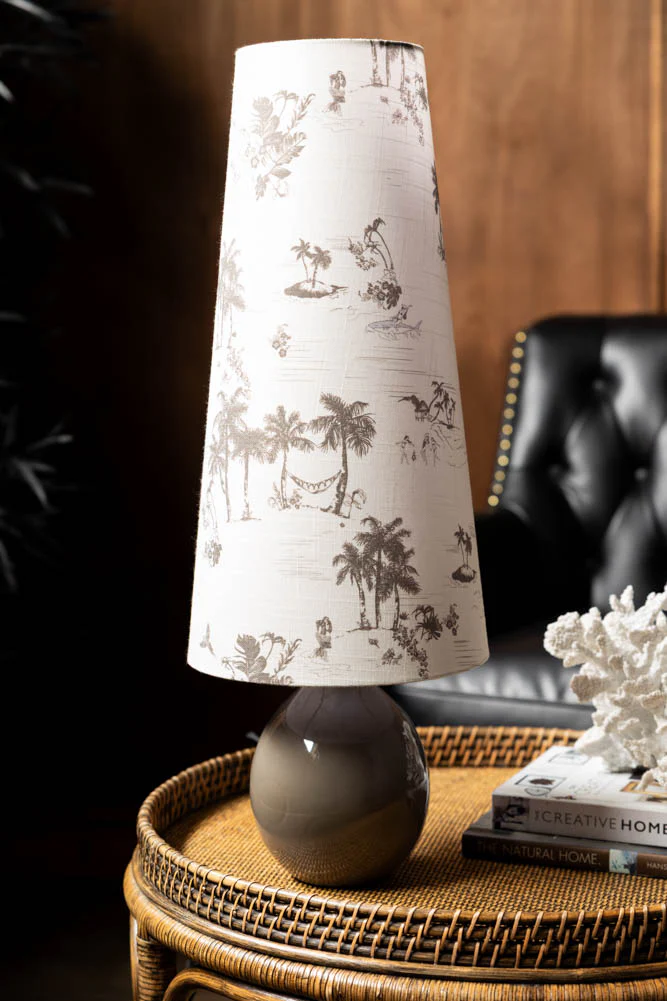 Beautiful Desert Island Tapered Table Lamp - Image 2