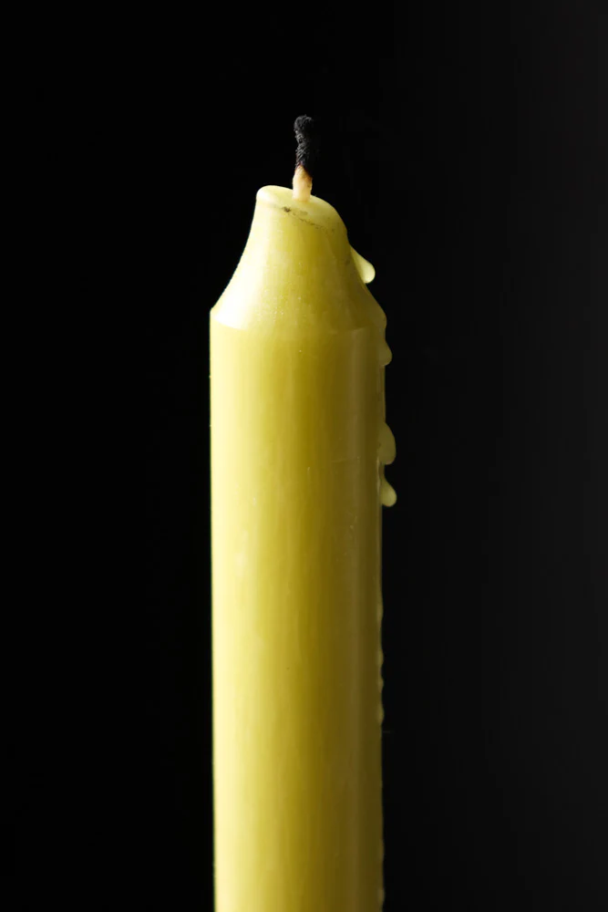 Beautiful Dinner Candle - Lime Green - Image 2