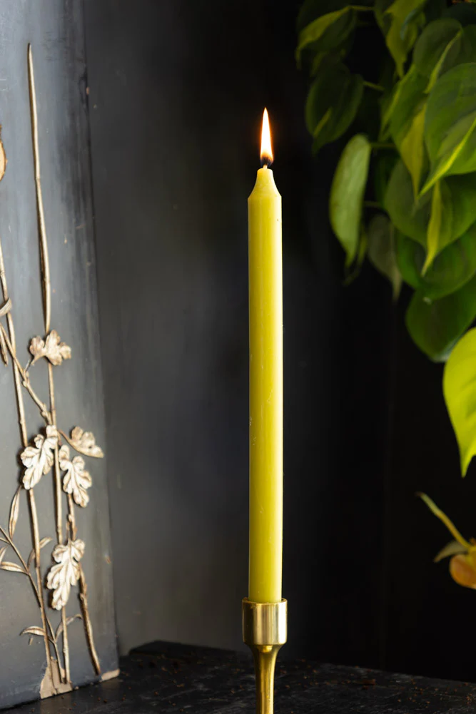 Beautiful Dinner Candle - Lime Green - Image 3
