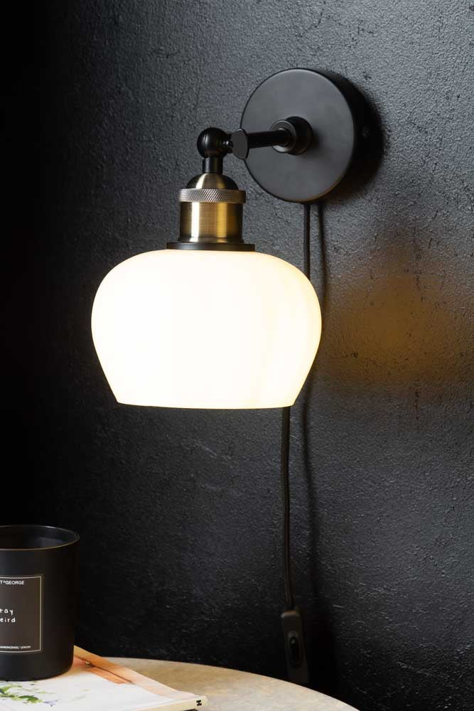 Beautiful Glass Plug In Wall Light - Image 4