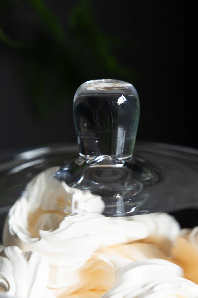 Beautiful Glass Storage Jar With Lid - Image 3