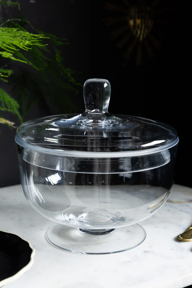 Beautiful Glass Storage Jar With Lid - Image 4