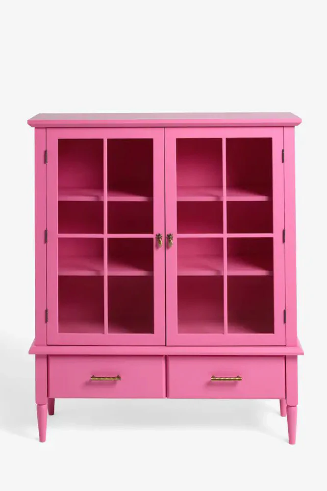 Beautiful Hot Pink Display Cabinet & Drawers - Image 5
