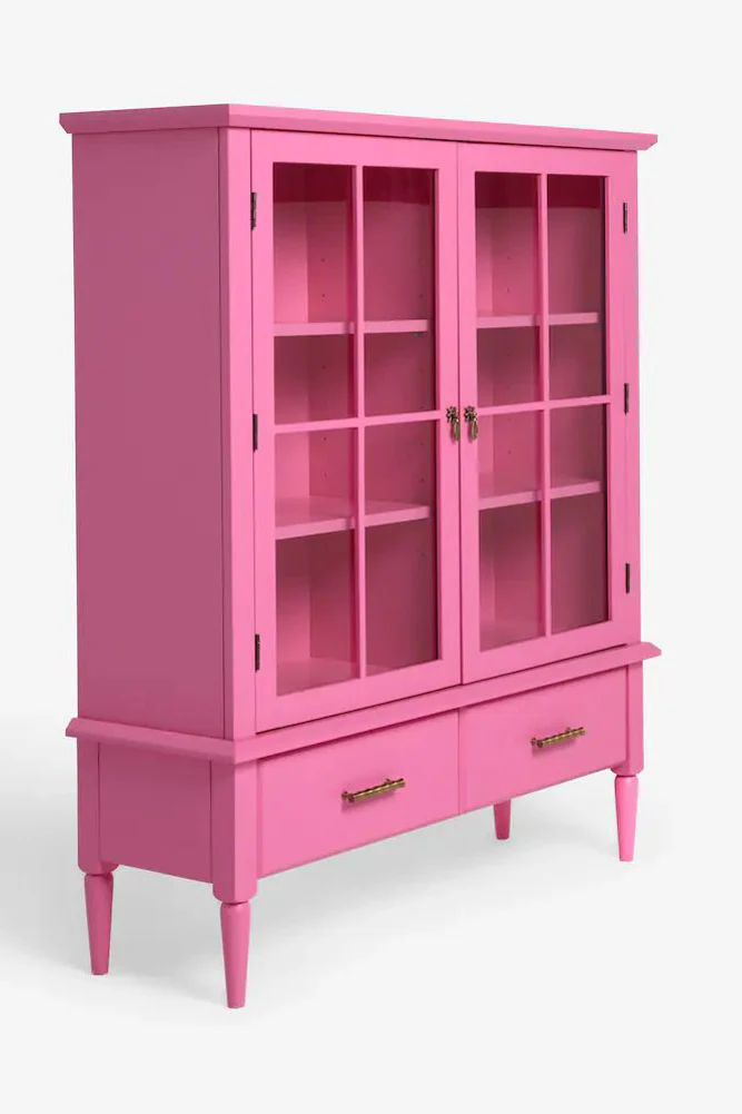 Beautiful Hot Pink Display Cabinet & Drawers - Image 7