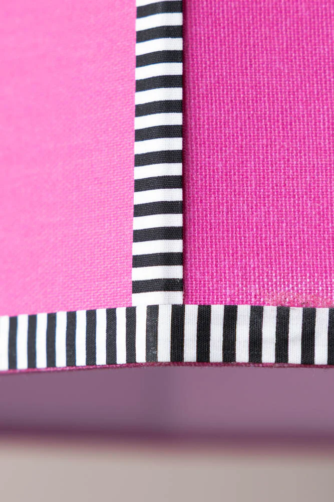 Beautiful Pink Linen Lampshade - Image 2