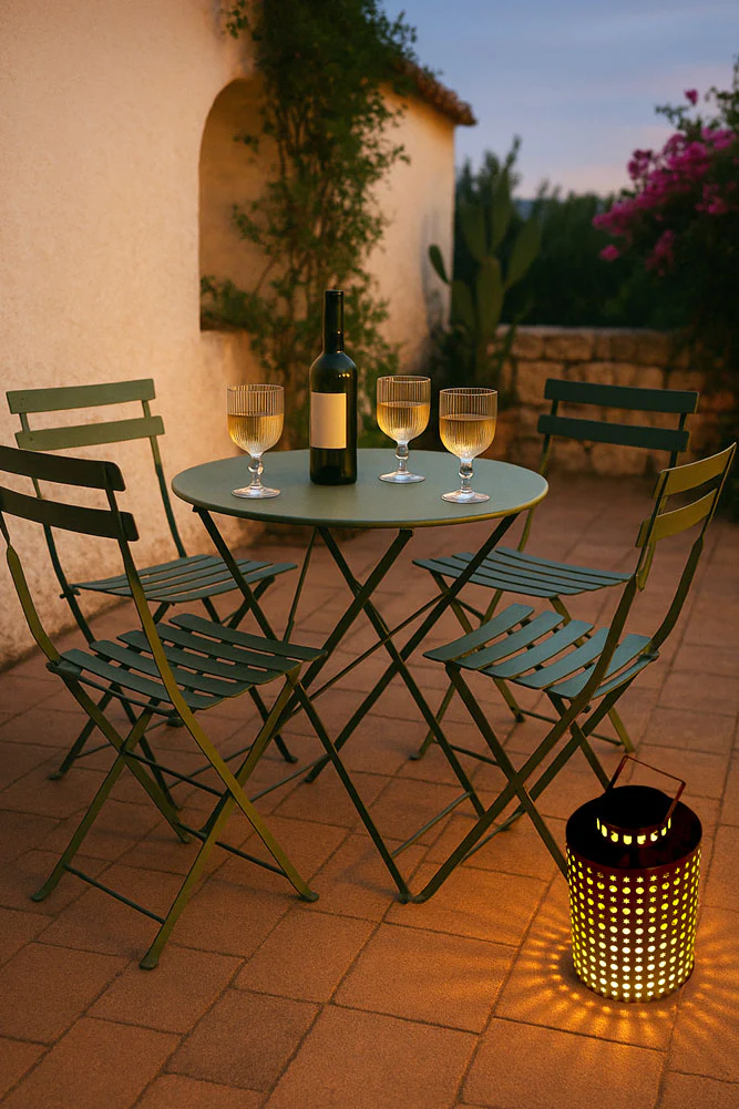 Bistro Dining Garden Set in Green - Image 2