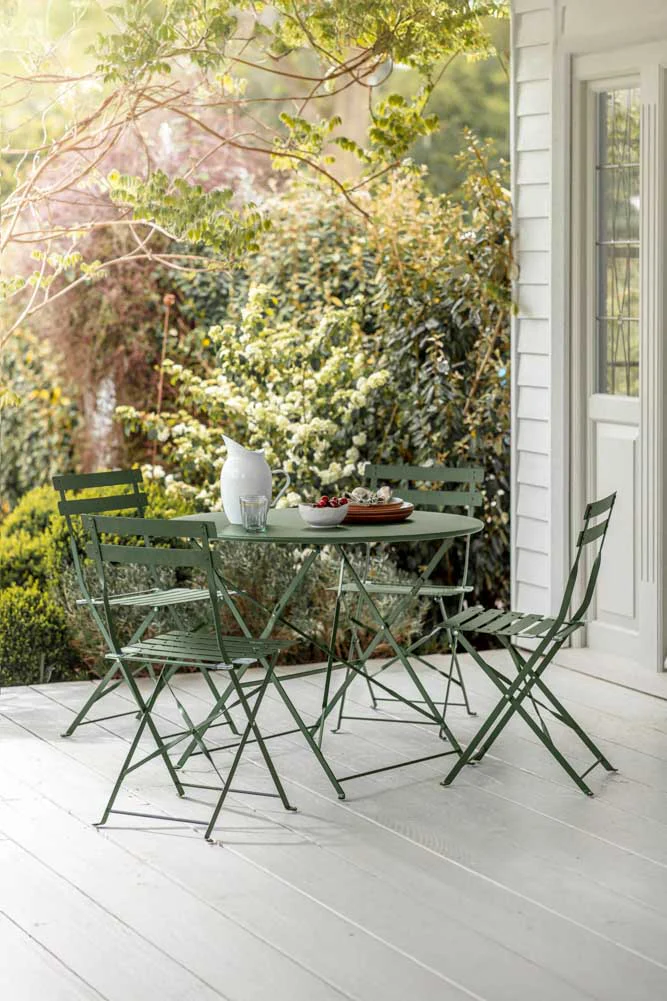 Bistro Dining Garden Set in Green - Image 3