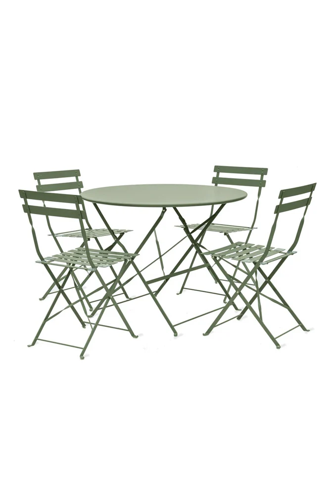 Bistro Dining Garden Set in Green - Image 4
