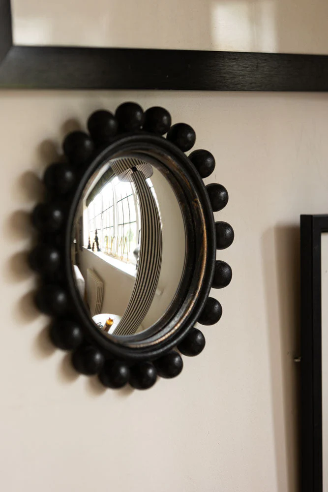 Black Bobbin Convex Mirror - Image 3