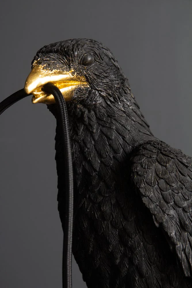 Black Crow Table Lamp - Image 2