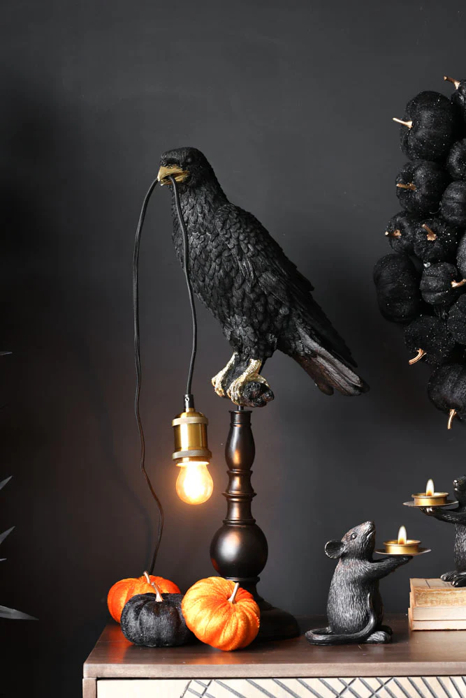 Black Crow Table Lamp - Image 5