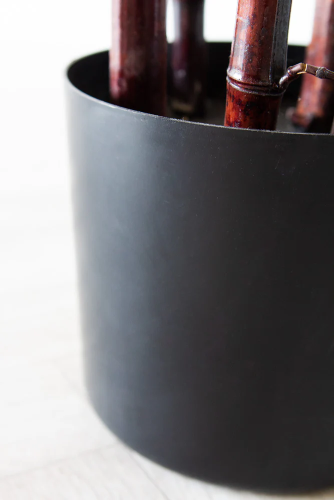 Black Faux Bamboo Plant - Image 4
