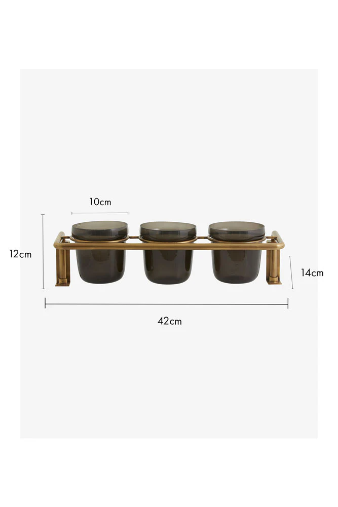 Black Glass Pots Storage Shelf - Image 6