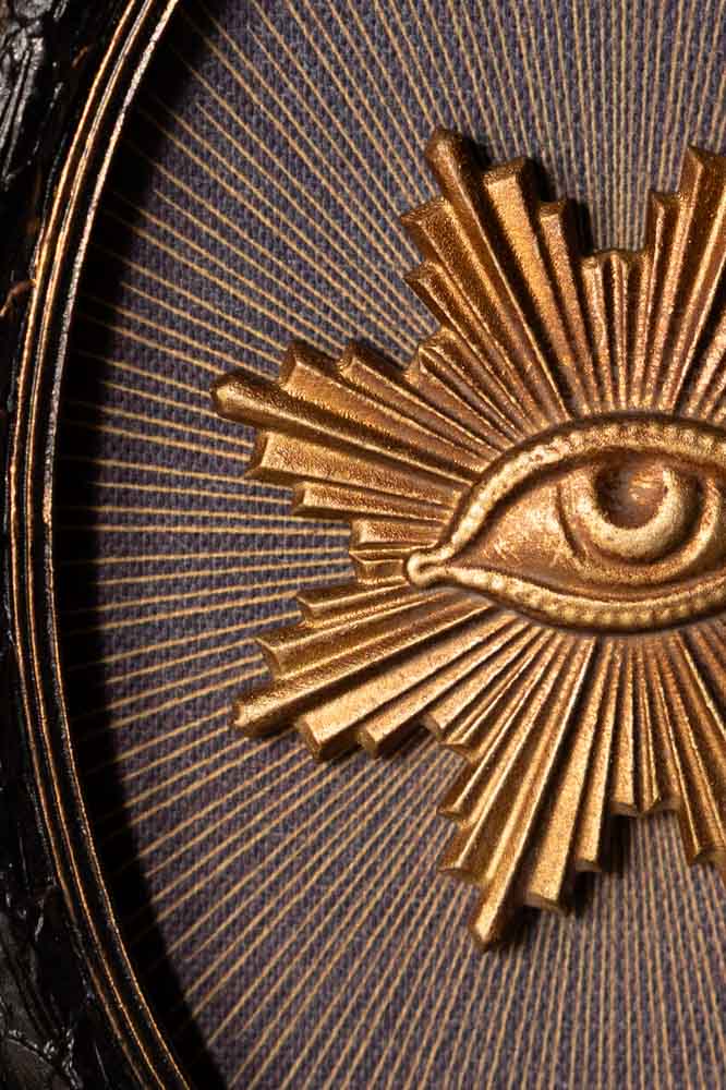 Black & Gold Framed Mystic Eye Wall Decor - Image 3